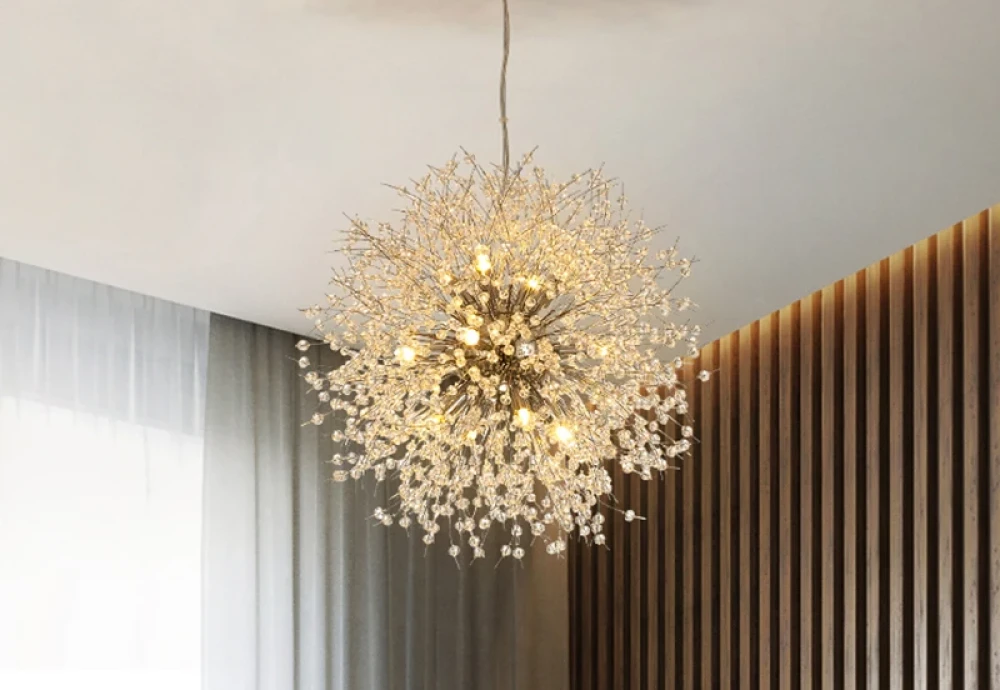 flushmount crystal chandelier